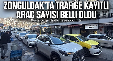 Zonguldak'ta trafiğe kayıtlı araç sayısı belli oldu