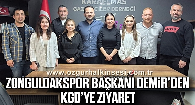 Zonguldakspor Başkanı Harun Demir’den KGD’ye ziyaret
