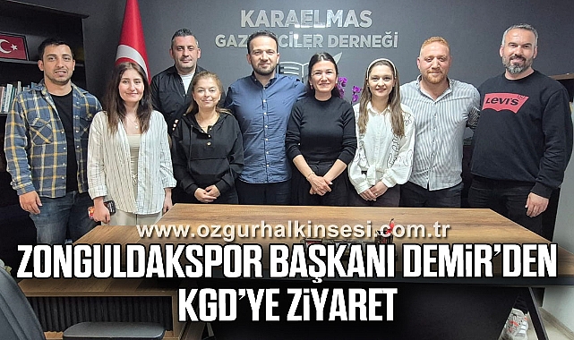 Zonguldakspor Başkanı Harun Demir’den KGD’ye ziyaret