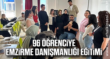 96 öğrenciye emzirme danışmanlığı eğitimi
