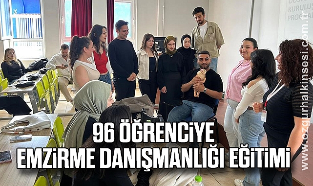 96 öğrenciye emzirme danışmanlığı eğitimi