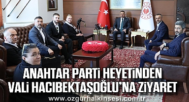 Anahtar Parti Heyetinden Vali Hacıbektaşoğlu’na Ziyaret