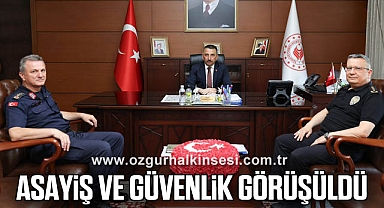 Asayiş ve Güvenlik Görüşüldü