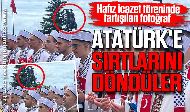 ATATÜRK'E SIRTLARINI DÖNDÜLER