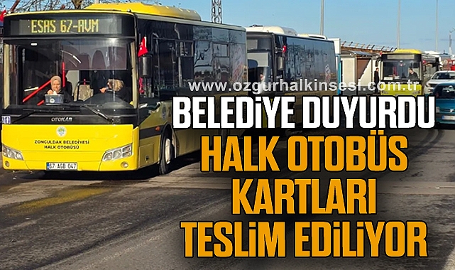 Belediye Duyurdu: Halk Otobüs Kartları Teslim Ediliyor