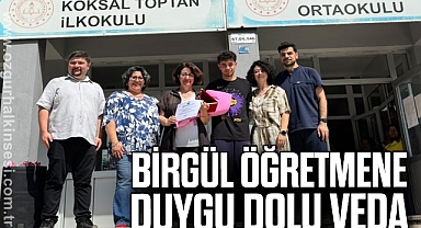 Birgül Öğretmene duygu dolu veda