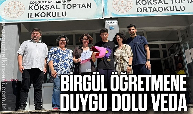 Birgül Öğretmene duygu dolu veda