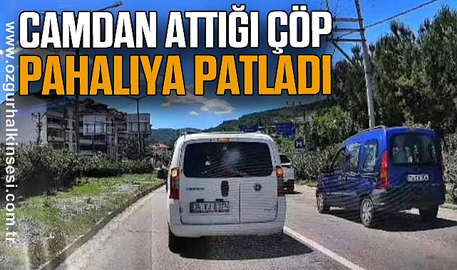 Camdan Attığı Çöp Pahalıya Patladı