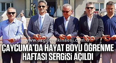 Çaycuma’da Hayat Boyu Öğrenme Haftası sergisi açıldı