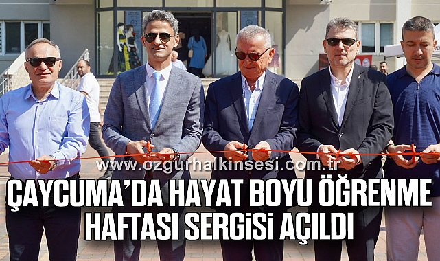 Çaycuma’da Hayat Boyu Öğrenme Haftası sergisi açıldı