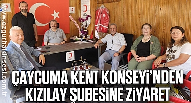 Çaycuma Kent Konseyi’nden Kızılay Şubesine Ziyaret