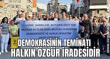 “Demokrasinin Teminatı Halkın Özgür İradesidir”