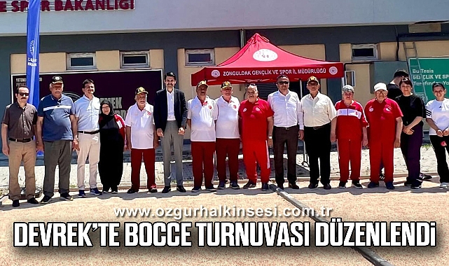 Devrek’te Bocce turnuvası düzenlendi