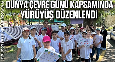 Dünya Çevre Günü kapsamında yürüyüş düzenlendi