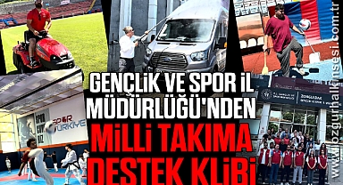 GENÇLİK VE SPOR İL MÜDÜRLÜĞÜ'NDEN MİLLİ TAKIMA DESTEK KLİBİ