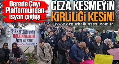 Gerede Çayı Platformundan isyan çığlığı: Ceza Kesmeyin, Kirliliği Kesin!!!