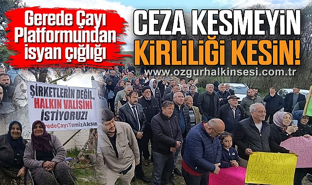 Gerede Çayı Platformundan isyan çığlığı: Ceza Kesmeyin, Kirliliği Kesin!!!