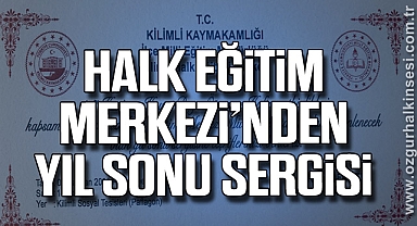 Halk Eğitim Merkezi’nden Yıl Sonu Sergisi