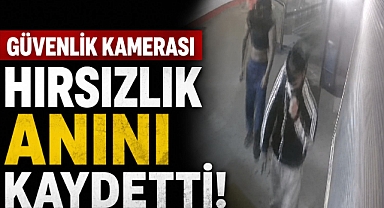 İçecek hırsızlığı güvenlik kamerasında