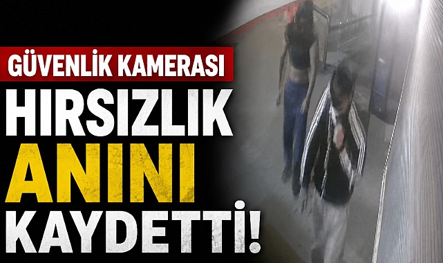 İçecek hırsızlığı güvenlik kamerasında