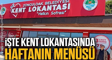 İŞTE KENT LOKANTASI'NDA HAFTANIN MENÜSÜ
