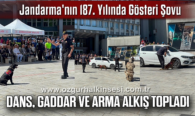 Jandarma'nın 187. Yılında Gösteri Şovu: Dans, Gaddar ve Arma Alkış Topladı