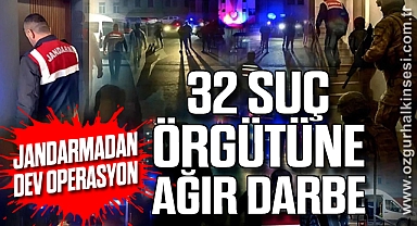 Jandarmadan Dev Operasyon: 32 Suç Örgütüne Ağır Darbe