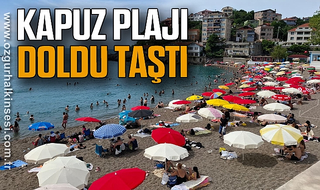 Kapuz Plajı Doldu Taştı