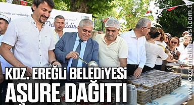 KDZ. EREĞLİ BELEDİYESİ AŞURE DAĞITTI