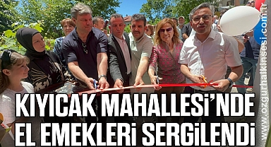 KIYICAK MAHALLESİ’NDE EL EMEKLERİ SERGİLENDİ