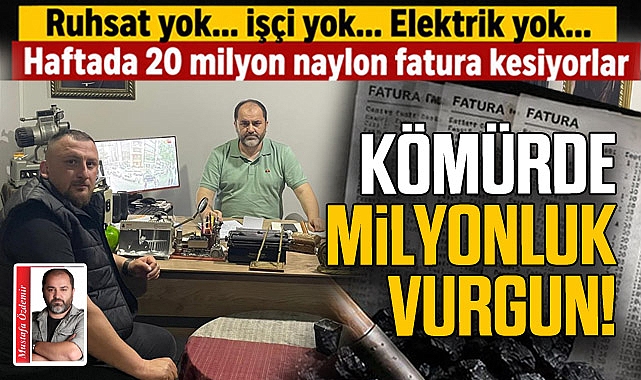 KÖMÜRDE MİLYONLUK VURGUN!