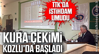 Kura Çekimi Kozlu'da Başladı