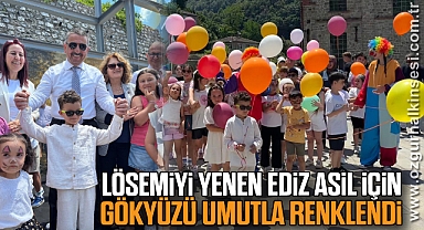 Lösemiyi Yenen Ediz Asil İçin Gökyüzü Umutla Renklendi