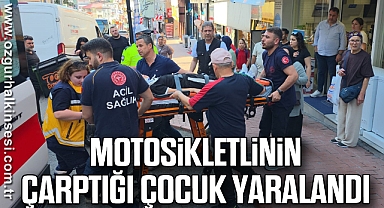 Motosikletlinin çarptığı çocuk yaralandı