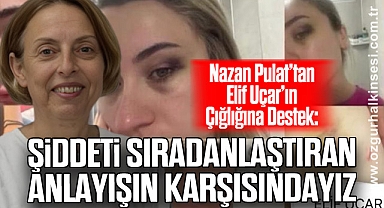 Nazan Pulat’tan Elif Uçar’ın Çığlığına Destek: 