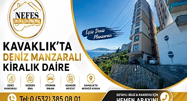 NEFES EMLAK'TAN KOZLUDA KİRALIK DENİZ MANZARALI GENİŞ 3+1 DAİRE