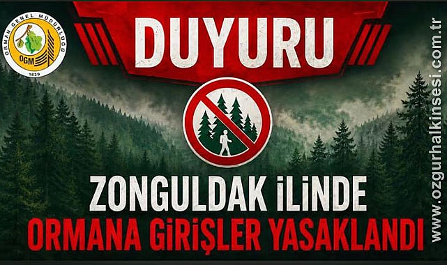 Ormana Girişler Yasaklandı