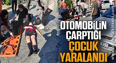 Otomobilin çarptığı çocuk yaralandı