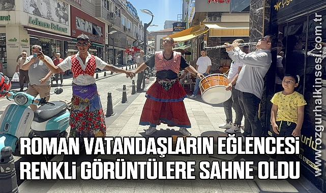 Roman vatandaşların eğlencesi renkli görüntülere sahne oldu