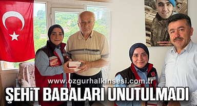 Şehit babaları unutulmadı