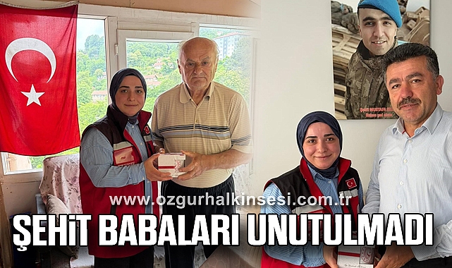 Şehit babaları unutulmadı