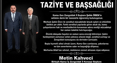 TAZİYE VE BAŞSAĞLIĞI