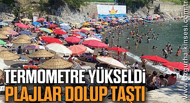 Termometre Yükseldi, Plajlar Dolup Taştı