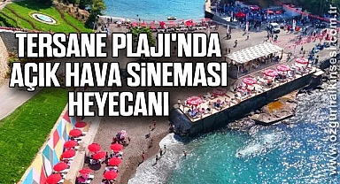 Tersane Plajı'nda Açık Hava Sineması Heyecanı