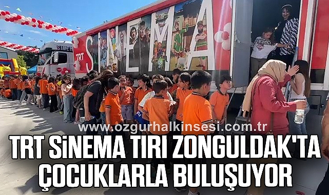 TRT Sinema Tırı Zonguldak'ta Çocuklarla Buluşuyor