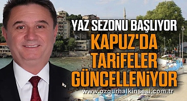 Yaz Sezonu Başlıyor, Kapuz'da Tarifeler Güncelleniyor