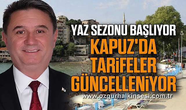 Yaz Sezonu Başlıyor, Kapuz'da Tarifeler Güncelleniyor