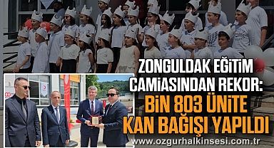 Zonguldak eğitim camiasından rekor: Bin 803 ünite kan bağışı yapıldı