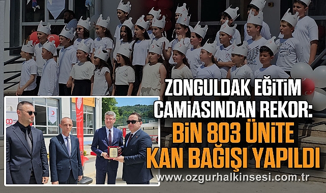Zonguldak eğitim camiasından rekor: Bin 803 ünite kan bağışı yapıldı