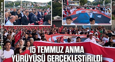 15 Temmuz Anma Yürüyüşü Gerçekleştirildi